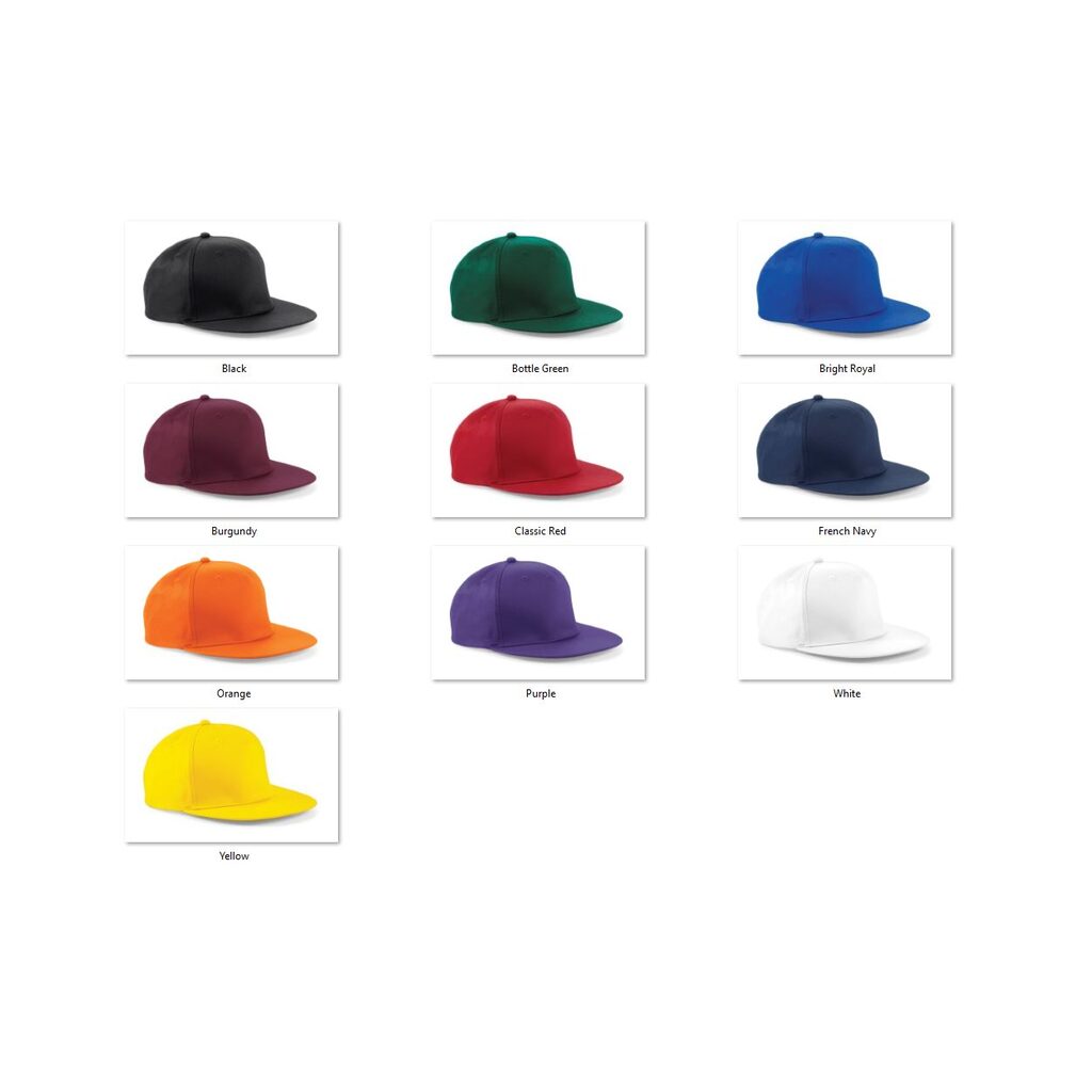 Beechfield 5 Panel Snapback Rapper – Bild 2